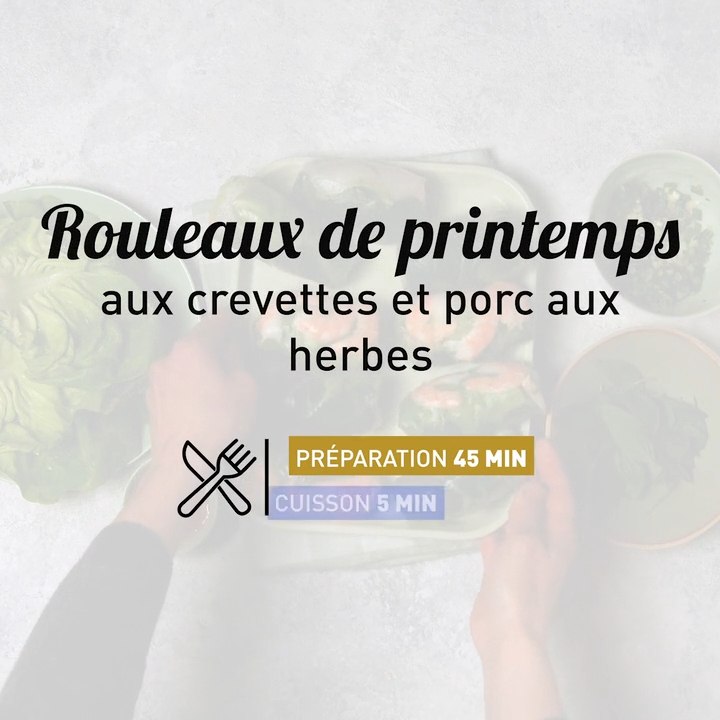 Recette de rouleaux de printemps