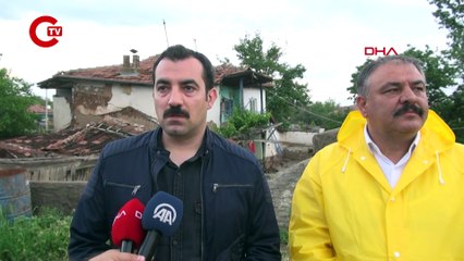 Kırıkkale'de yağışlar devam ediyor: Dereler taştı arazileri su bastı