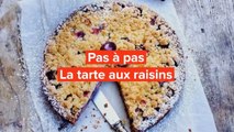 La tarte aux raisins façon crumble | regal.fr