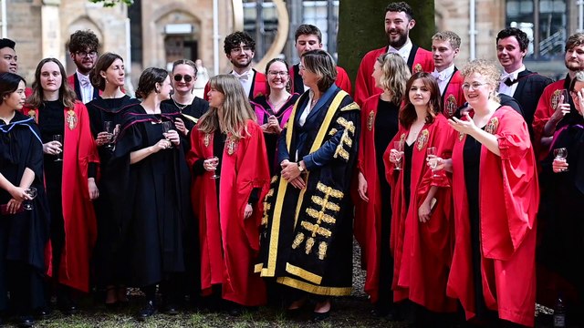 Booker Prize winning novelist, Douglas Stewart receives Honorary Degree from the University of Glasgow