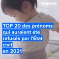 20 prénoms qui auraient été refusés par l'État civil en 2021