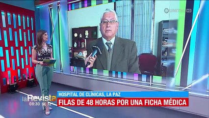 La Paz: “Por la idiosincrasia, a la gente siempre le gusta hacer filas”, dice el director del Hospital de Clínicas