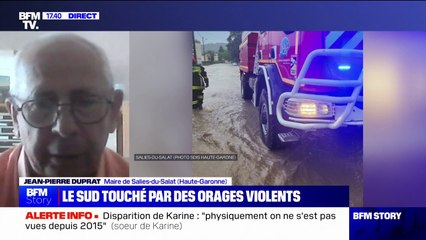 Orages dans le sud: "On est en train de réparer les dégâts", le maire de Salies-du-Salat témoigne de la situation dans sa ville