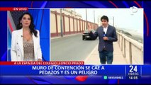 Callao: denuncian que muro cercano a colegio Leoncio Prado está a punto de colapsar