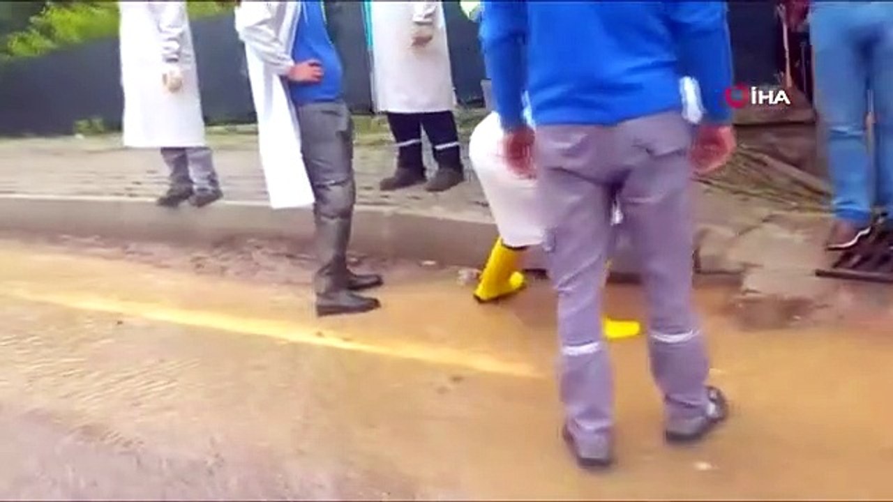 Hüyük ilçesi sağanak yağış ve doluya teslim oldu