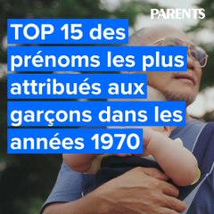 Les prénoms les plus attribués aux garçons dans les années 1970