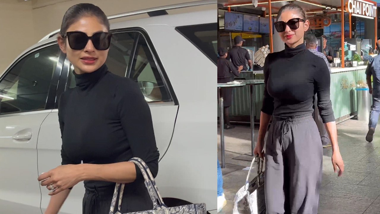 Mouni Roy Stylish Avatar में Airport पर आईं नजर, Fan ने मांगा फोटो, Mouni ने किया इंतजार | FilmiBeat