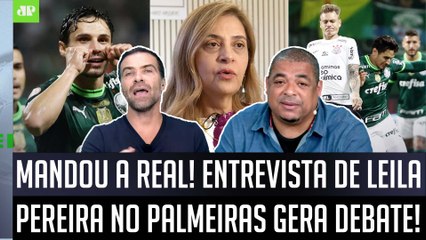 INDIRETA ao Corinthians? "Cara, ISSO que a Leila FALOU foi..." Entrevista no Palmeiras GERA DEBATE!
