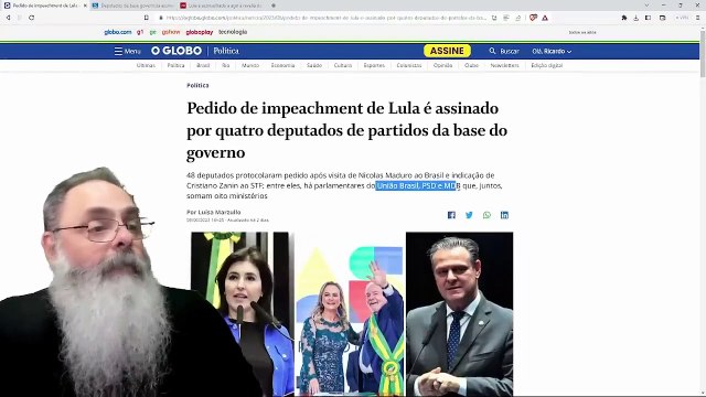 PEDIDO de IMPEACHMENT tem ASSINATURA até de DEPUTADOS da BASE do GOVERNO o que MOSTRA FRAQUEZA