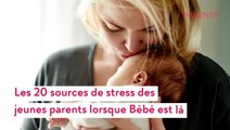 Les 20 sources de stress des jeunes parents