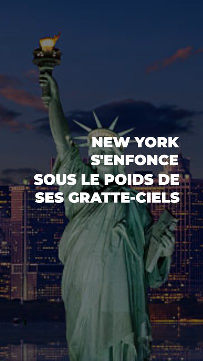 New York s'enfonce sous le poids de ses grattes-ciel #short
