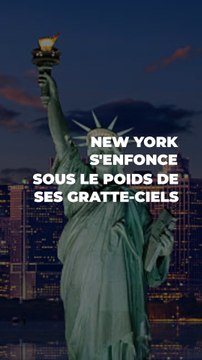 New York s'enfonce sous le poids de ses grattes-ciel #short