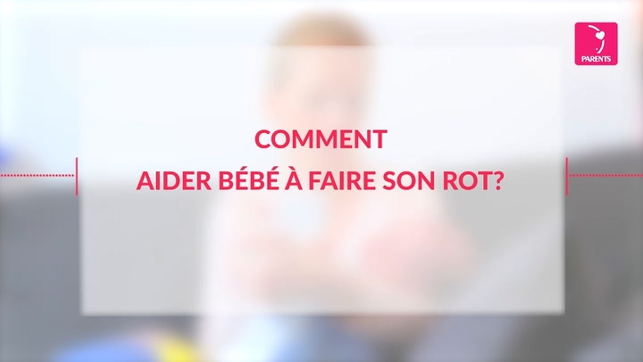 Comment aider bébé à faire son rot ?