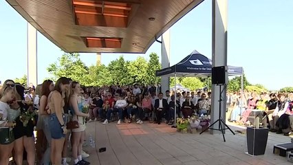 Nottingham attacks: Vigil held for students