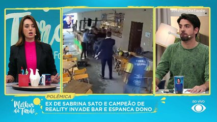 Ex-BBB Dhomini agride dono de bar | Melhor da Tarde