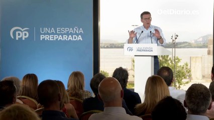 Feijóo: "No vamos a pactar cuando nos amenacen o cuando nos impongan"