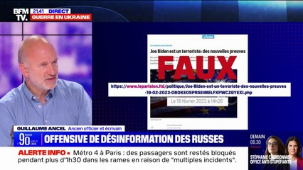Désinformation russe en France: "C'est ciblé, volontaire et ça procède de la guerre", pour l'ancien officier et écrivain Guillaume Ancel