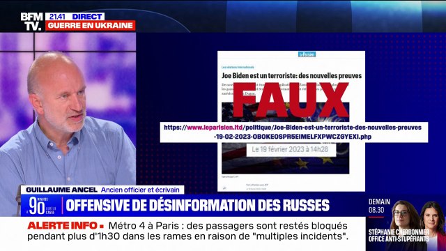 Désinformation russe en France: C'est ciblé, volontaire et ça procède de la guerre , pour l'ancien officier et écrivain Guillaume Ancel