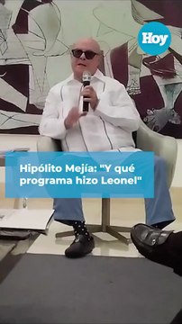 Hipólito Mejía sobre Leonel Fernández: Y qué programa hizo él