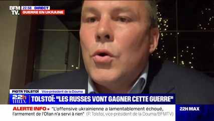 Piotr Tolstoï, vice-président de la Douma: "L'Ukraine ne va jamais être membre de l'Otan"