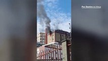 Apartamento pega fogo e assusta moradores no bairro Caiçara, em BH