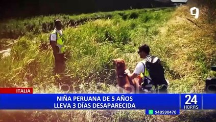 Niña peruana desaparecida en Italia: Ministerio de la Mujer coordina asistencia para familiares
