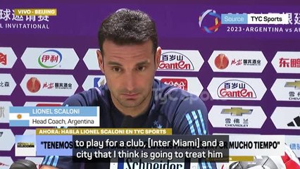 Messi to Miami is the right move - Scaloni