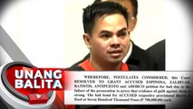 Kerwin Espinosa at 4 pang iba, pinayagang magpiyansa sa kasong illegal drug trading sa Eastern Visayas | UB