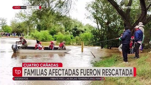 Cuatro Cañadas: Rescatan a más familias y animales de comunidades cercanas