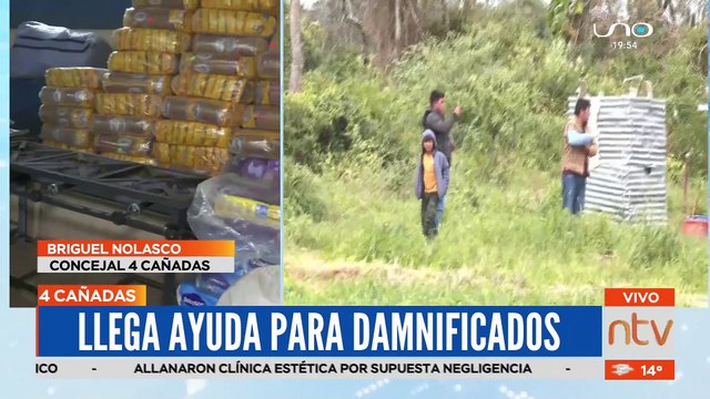 Llega ayuda para damnificados de inundaciones en Cuatro Cañadas
