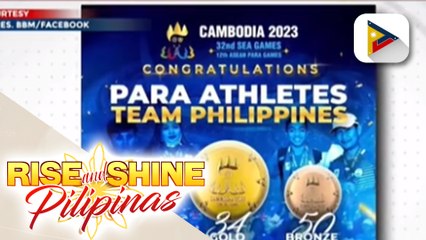 PBBM, binigyang-pugay ang mga atletang Pinoy na lumahok sa 2023 ASEAN Para Games