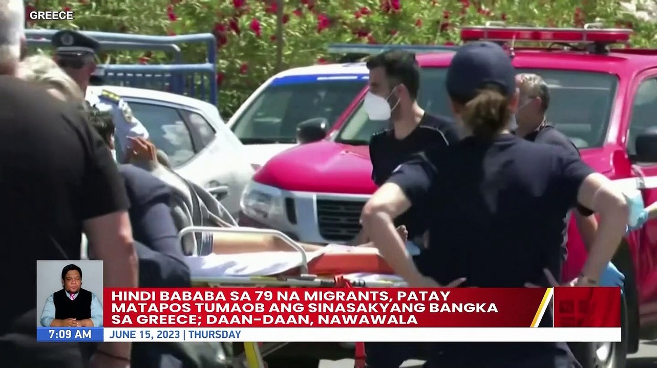 Hindi bababa sa 79 na migrants, patay matapos tumaob ang sinasakyang bangka sa Greece; daan-daan, nawawala| UB