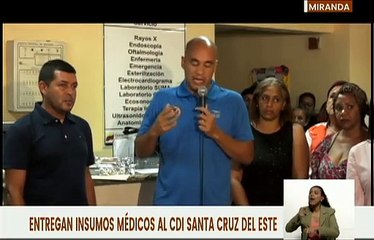 Entregan insumos médicos al CDI "Santa Cruz del Este" en el municipio Baruta del estado Miranda