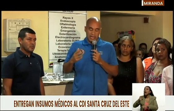 Entregan insumos médicos al CDI Santa Cruz del Este en el municipio Baruta del estado Miranda