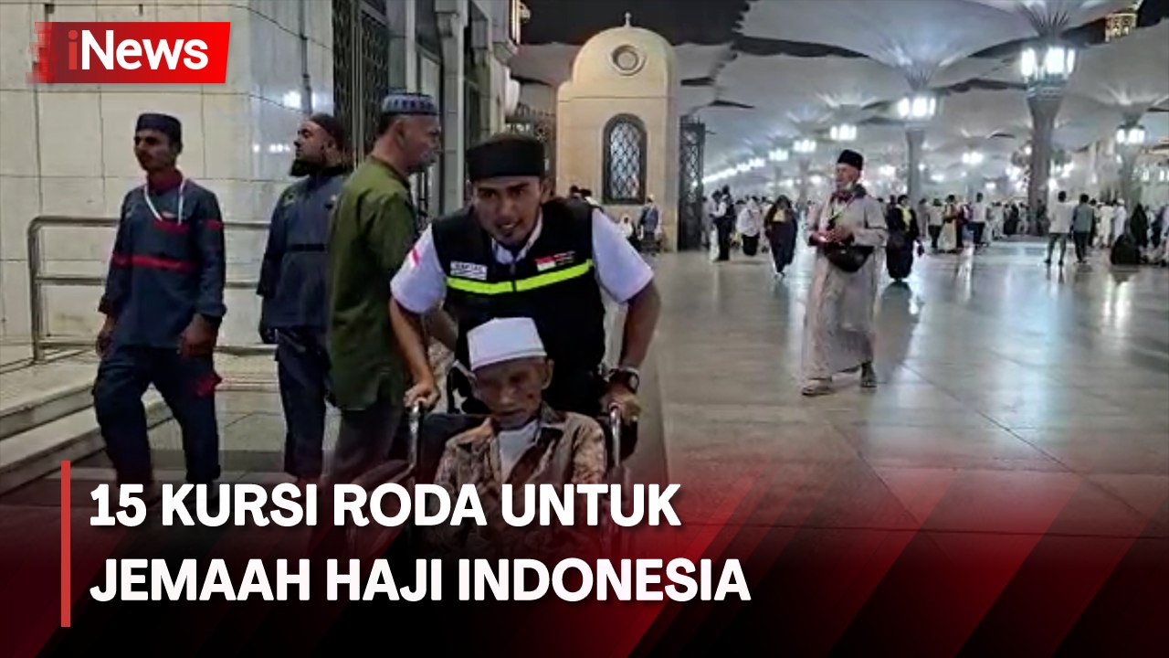 15 Kursi Roda Diberikan Pengurus Masjid Nabawi untuk Jemaah Haji Indonesia
