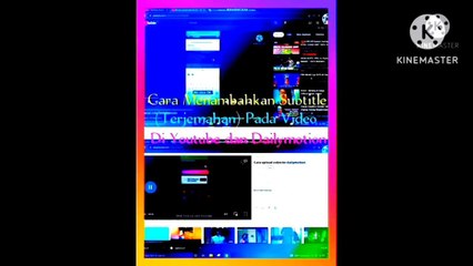 cara menambahkan subtitle (terjemahan) pada video di youtube dan dailymotion versi shorts video
