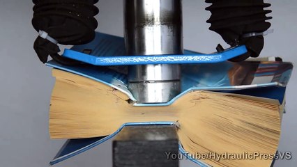 Pressing Book Using Hydraulic Press!