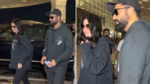 Vicky Kaushal & Katrina Kaif Spotted at Mumbai Airport । FilmiBeat