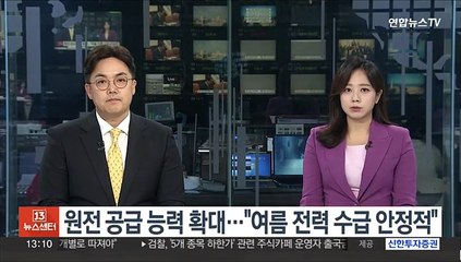 원전 공급 능력 확대…"여름 전력 수급 안정적"