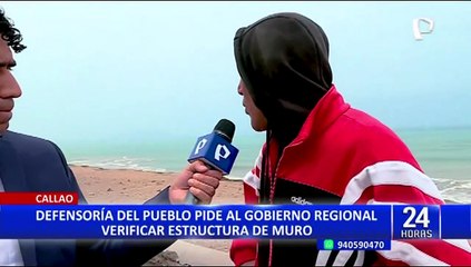 Avenida Costanera: Defensoría del Pueblo pide al Callao realizar mantenimiento de muro