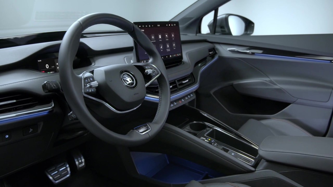 Der neue Škoda Enyaq Laurin & Klement - Neues Navigationskarten-Design und vereinfachtes Klimaanlagen-Menü