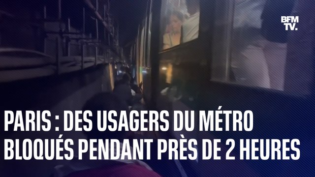 À Paris, des passagers du métro bloqués près de deux heures dans une chaleur suffocante