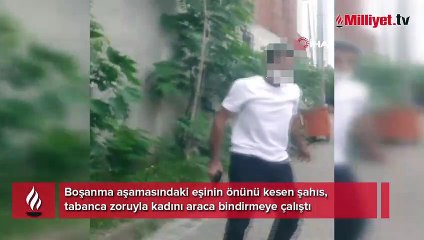 Kocaeli'nde dehşet anları! Boşanma aşamasındaki eşine silah çekti