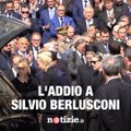 Il feretro sul sagrato del Duomo: l'addio a Silvio Berlusconi
