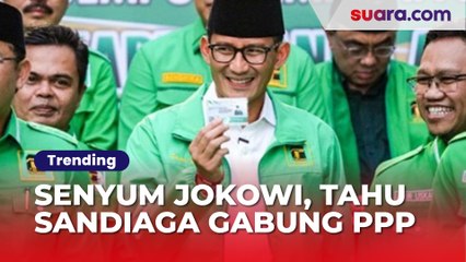 Senyum Jokowi Tahu Sandiaga Resmi Gabung PPP, Langsung Tanya Satu Hal Ini