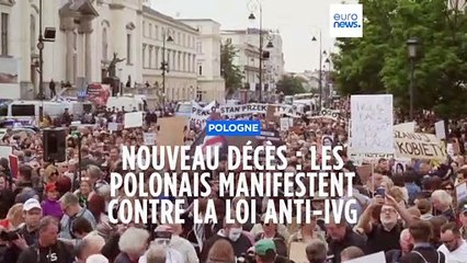 Nouveau décès de femme enceinte : les Polonais manifestent contre la loi anti-IVG
