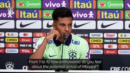 Rodrygo 'excited' at possibility of Mbappe at Real Madrid