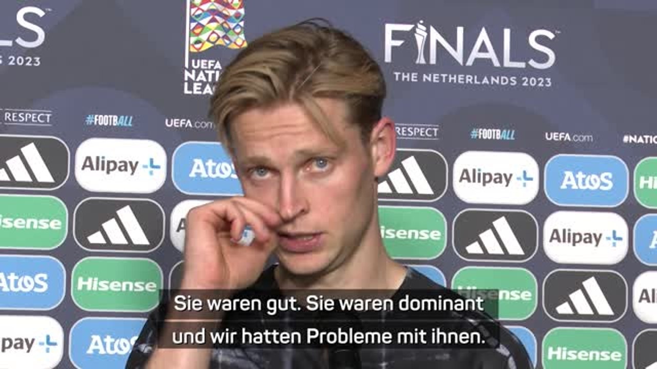 De Jong: 'Probleme gegen dominantes Kroatien'