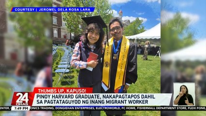 Pinoy Harvard graduate, nakapagtapos dahil sa pagtataguyod ng inang migrant worker | 24 Oras