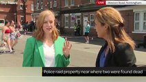 İngiltere'de bir kadın cinayet yerinden canlı yayın yapan kamera kadrajına girip dans edince büyük tepki topladı